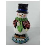 Ceramic snowman cookie jar, 12.5"