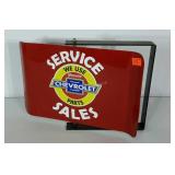 Metal sign, Genuine Chevrolet Parts, double sided