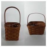 Two 19th Century handmade baskets
