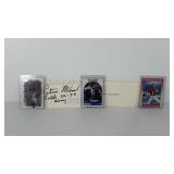 Sports memorabilia, includes three signed sports