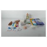Toiletry items, includes bars of soap, cushioning