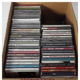 Box of CDs, includes Frank Sinatra, Guns 