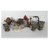 Lamp, sconce light pieces and parts. All of the