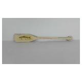 Painted paddle, fish design, 35"