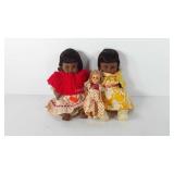 Toys, three dolls