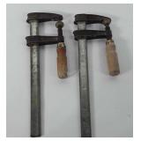 Tools, two Bessey bar clamps, made in Germany,