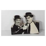 Laurel and Hardy cardboard stand up, 19x15