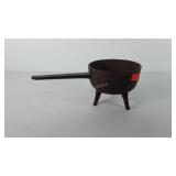 Cast iron tri-footed small pot, 6"