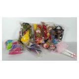 Plush toy and puppet lot: plush toys are a 20"