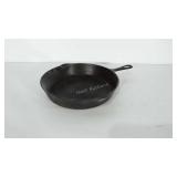 Cast iron skillet,  marked "8" on the bottom.