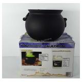 Halloween decor, fog machine cauldron, with box