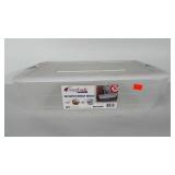 7 gallon under bed storage tote with lid.