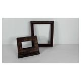 Asian styled wooden book stand and deep well