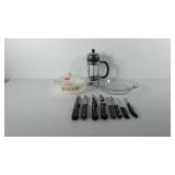 Kitchenwares, includes bodum percolator, anchor