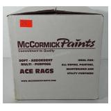 Box of McCormick paints multipurpose ace rags