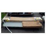 Boxed bookshelves larger one is 72 in x 29 x 11