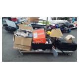 Skid with Electronics, cooler, lamp, Dyson vacuum