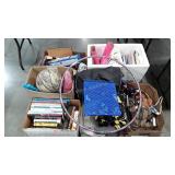 Skid lot, hula hoop, books, shoes, boots,