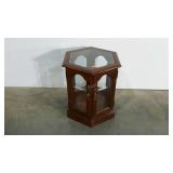 Six sided display table, 22" tall