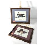 Two Paul Shertz decoy prints of R. Madison