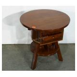 Accent table, made in Winchester and signed by