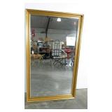 Large mirror with hooks for wall mount, 35 x 59