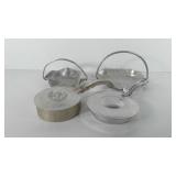 Aluminumware, includes two silent butlers and two