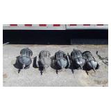 5 Aluminum housed outdoor wall sconce lights,