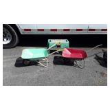 Three-piece Garden lot, tool /stool seat and two