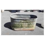 Galvanized 100 gallon Animal Water Trough, note