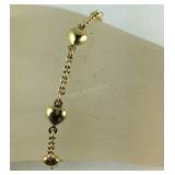 14k gold bracelet 7in tested gold 4.2g