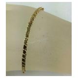 14k gold bracelet tested gold 2.9grams 7.5in