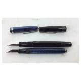 Two fountain pens one is marked Esterbrook  and