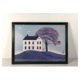 Warren Kimble print, framed 31x23