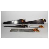 Group of handsaws, includes Craftsman, two