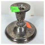 Sterling weighted candle holder