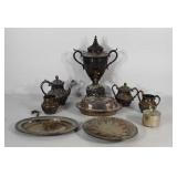 Silverplated serviceware, includes Sheffield,