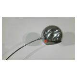 Cantilevered chrome floor lamp. 76" high. Does