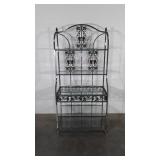 Barker Rack or Wine Server, grape decor pattern