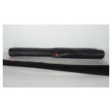 2 rolls of black vinyl upholstery material. Width