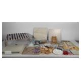 Crafting group, includes stickers, lap tray, tile