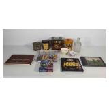 Miscellaneous group, advertising tins, tea cups,