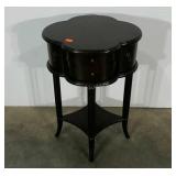 Accent table with side storage and drawers