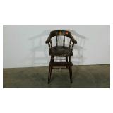 Early high chair, 23" to seat