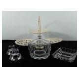 Home decor, includes metal fold out tiered