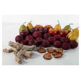 Everlasting fruits, includes pairs, apples, and