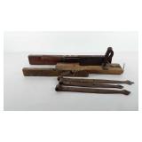 Tools, includes levels, door hinges, and