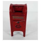 Cast iron US Mail Santa and co. coin bank, 6"