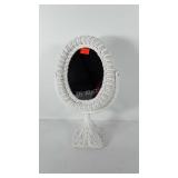 Wicker mirror, 17"