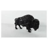 Cast iron buffalo coin bank, from the John Nelson